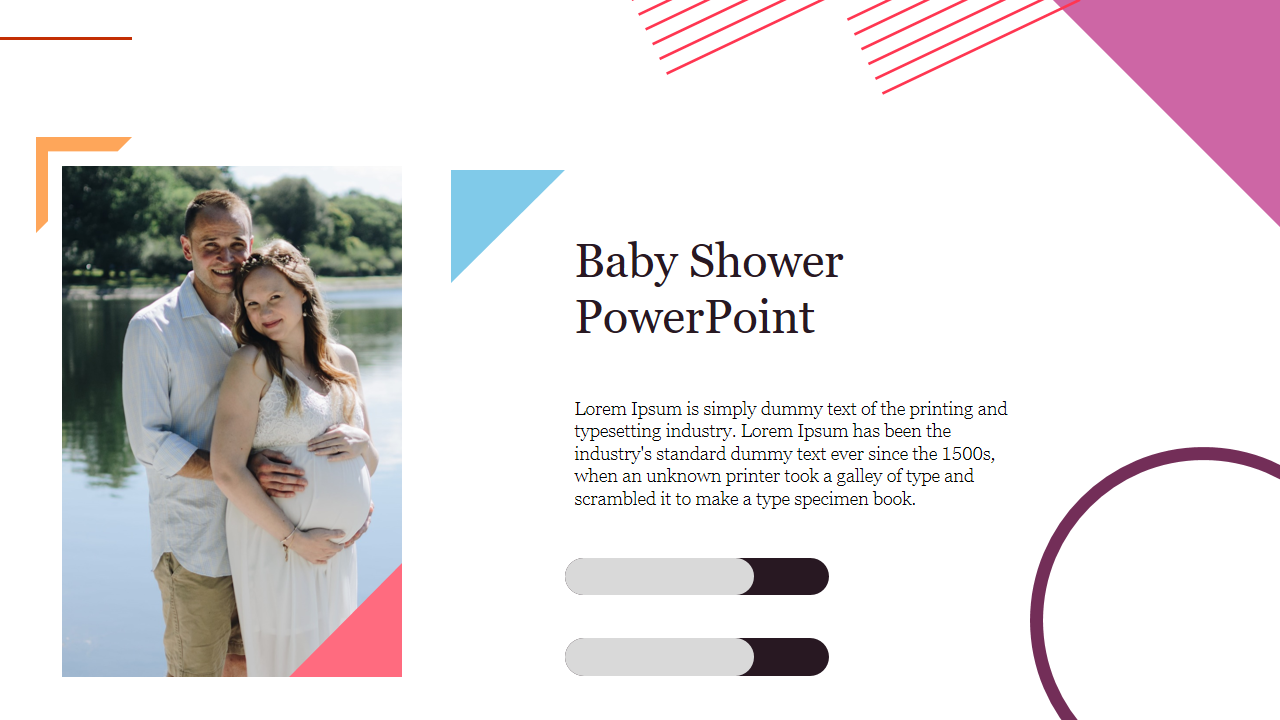 Creative Baby Shower PowerPoint Presentation Template